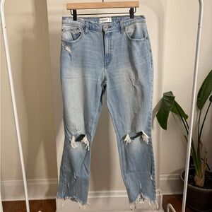 Abercrombie & Fitch Light Blue Boyfriend Jeans